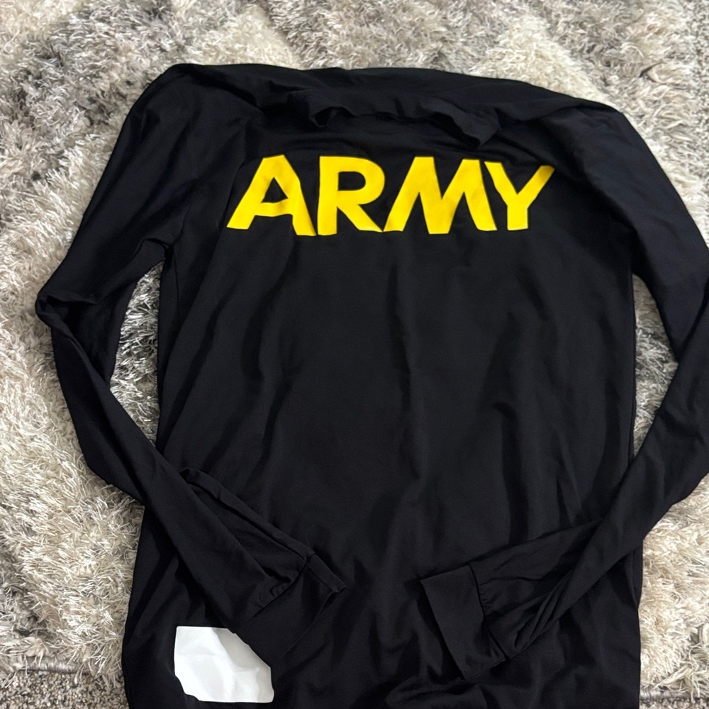 U.S. Army Black and Yellow Long Sleeve Tee
